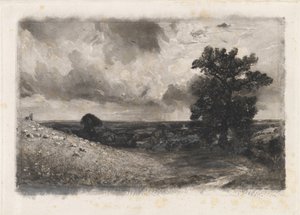 Middagstid av David Lucas after John Constable
