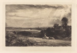 Sommermorgen av David Lucas after John Constable