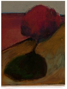 Shady Oak, 2021 (blandet media) av David McConochie