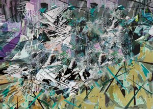 Tanglewood, 2017, Blandede medier på trepanel. av David McConochie