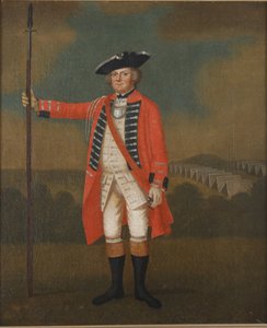 Portrett av en britisk infanterioffiser, ca. 1740-50