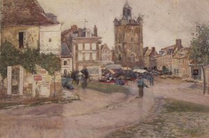 Markedsdag i Genilly, Frankrike