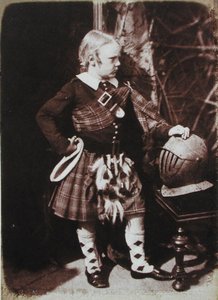 Young Scot Lad in Kilt (saltpapirtrykk fra calotype negativ) av David Octavius and Adamson Robert Hill