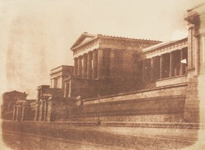 Old Royal High School, Calton Hill, Edinburgh, 1843-47. Skapere: David Octavius Hill, Robert Adamson, Hill & Adamson. av Hill and Adamson