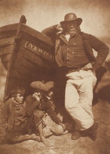 James Linton og Three Boys, Newhaven av David Octavius Hill
