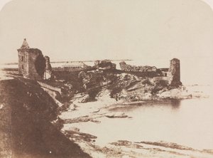 St. Andrews Castle, fra sørøst, 1846. av David Octavius Hill