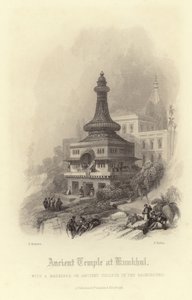Gammelt tempel ved Kunkhul av David Roberts