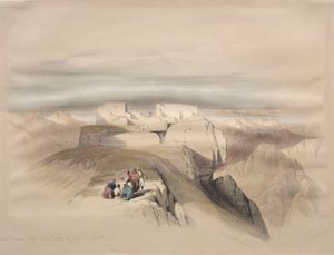 Christian og Mahomedanske kapeller på toppen av Sinai av David Roberts