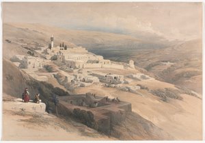 Terra-Santa-klosteret, Nasaret, 1839. av David Roberts