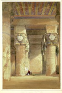 Dendera gamle Tentyris av David Roberts