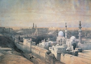 Egypt, Kairo, litografi fra 1839 av David Roberts