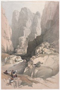 Inngang til Petra, Teateret av David Roberts