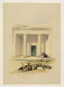 Inngang til grottene til Bani Hasan, fra Egypt og Nubia, Vol.1 av David Roberts