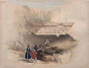Inngang til Kongenes graver, Jerusalem, 1839. av David Roberts
