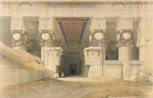 Fasade av Temple of Hathor, Dendarah, fra 