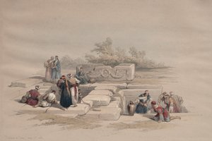 Fontene i Cana, 1839. av David Roberts
