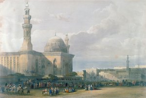 Sultan Hasans moske fra Stortorget i Rumeyleh, Kairo, fra Egypt og Nubia, Vol.3