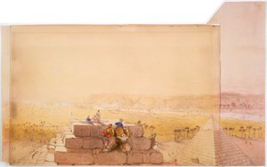 Pyramider, 1800-tallet av David Roberts