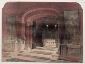 Bebudelsens helligdom, Nasaret, 1839. av David Roberts