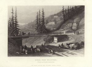 Simla, nær Belaspoor av David Roberts