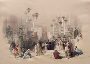 Unction Stone, Den hellige grav av David Roberts