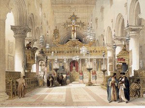 Kapellet til Saint Catherine ved Mount Sinai Monastery, av David Roberts av David Roberts