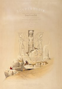 Inngangen til det store tempelet til Aboo Simbel, Nubia, tittelside til bind I av 
