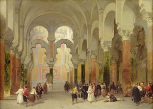 Koranens helligdom, moskeen i Cordoba, 1849 av David Roberts
