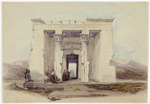 Dendour-tempelet, Nubia (Dendorack, Øvre Egypt) av David Roberts