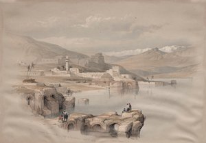 Tiberias, fra veggene, Sikkerhet i det fjerne av David Roberts
