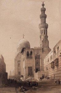 Graven til Sultan Qayt-bukten på den østlige kirkegården, eller kalifenes graver, Kairo av David Roberts
