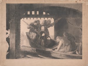 Hertugen av Gloucester tatt inn i vannporten til Calais, 1380