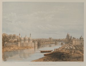 Utsikt fra Iron Bridge, Lucknow