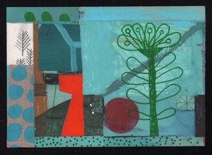 In Bloom In Bloom, 2023 (maling og collage)