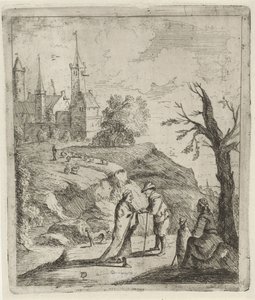 Landskap med spåkone av David Teniers (II)