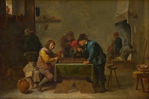 Backgammon-spillere, ca. 1645 av David Teniers the Younger