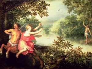 Hercules, Deianeira og kentauren Nessus, 1612 (panel)