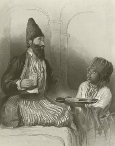 En persisk prins, hans slave bringer ham sorbet av David Wilkie