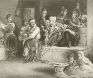 Tyrkisk kurer som forteller om nyheten om erobringen av Acre av David Wilkie