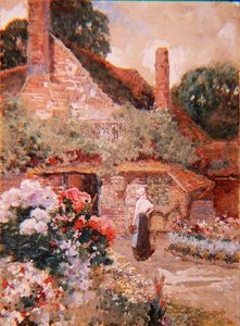 En Kentish Cottage, nær Edenbridge av David Woodlock