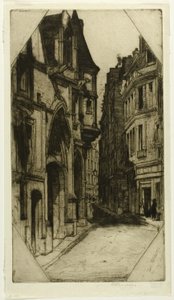 Hôtel de Sens, plate tre fra Paris-settet av David Young Cameron
