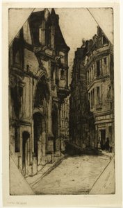 Hôtel de Sens, plate tre fra Paris-settet av David Young Cameron
