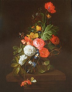 Stilleben av blomster
