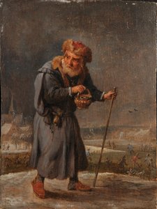 En allegori om de fire årstidene: Vinter av David Teniers the Younger