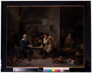 Figurer som spiller i en taverna av David the Younger Teniers