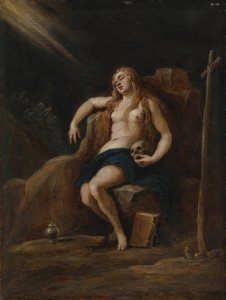 Maria Magdalena i villmarken, etter Jacopo Palma, Den yngre av David Teniers the Younger