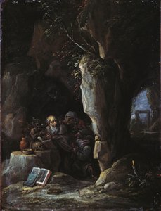 Fristelsen til St. Antonius av David Teniers the Younger