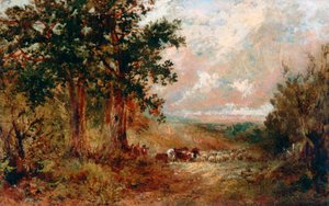 A Warwickshire Lane (olje på lerret)