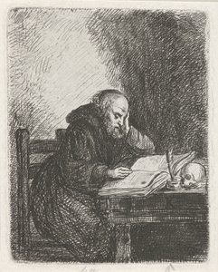 lesende munk av David van der Kellen