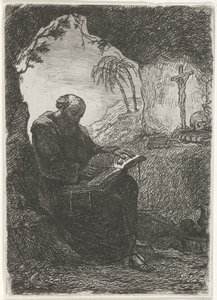 Munk i en hule av David van der Kellen